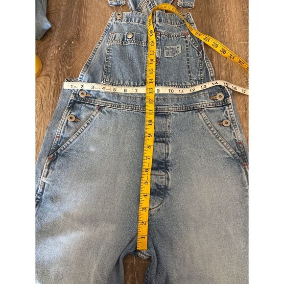 Star co. mid wash bib denim overalls - Picture 6 of 8